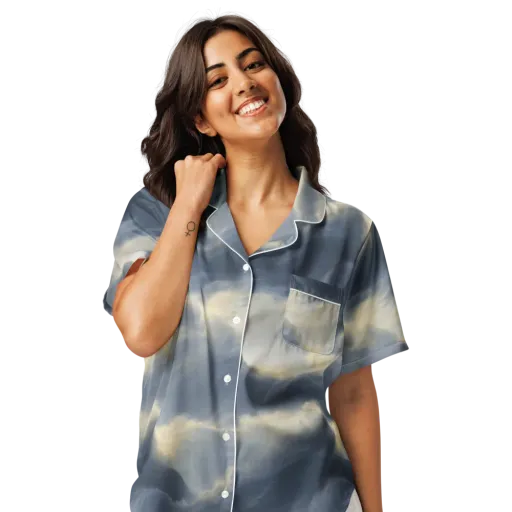 Cloudwater on a Women's Short Sleeve Pajama Top