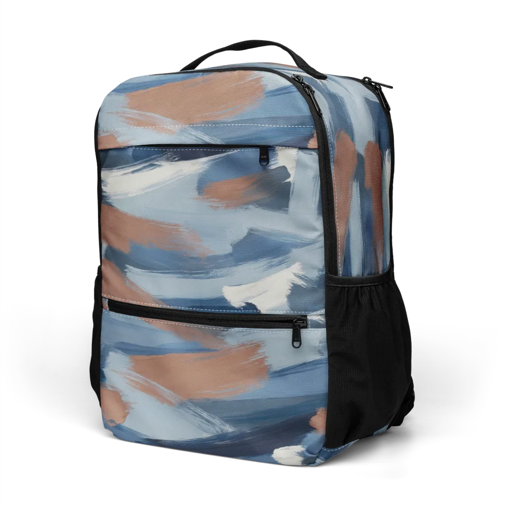 Indigo Brush Current on Utility Backpack — Left Front