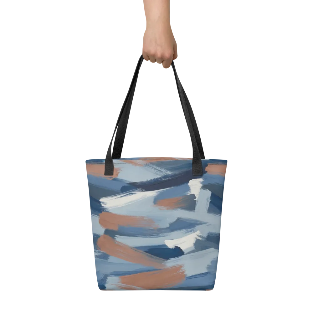 Indigo Brush Current on Tote Bag — Front