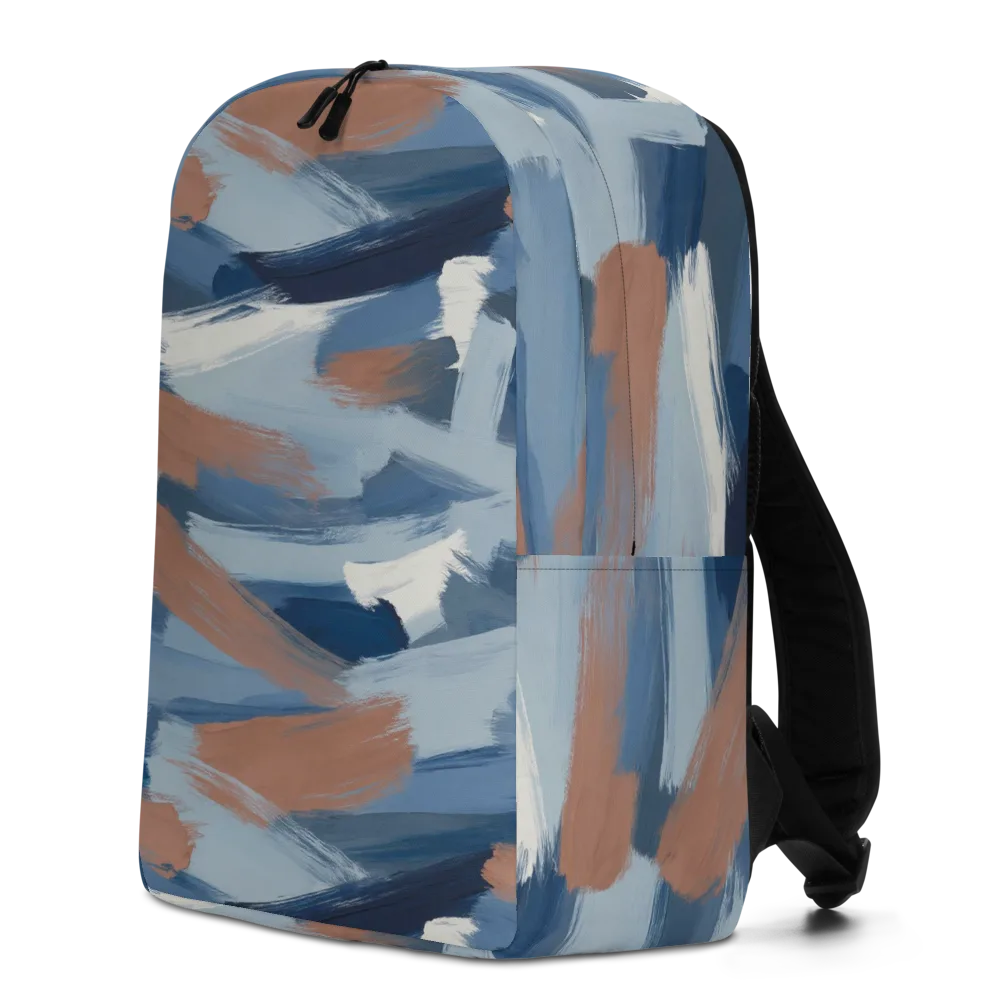 Indigo Brush Current on Minimalist Backpack — Left