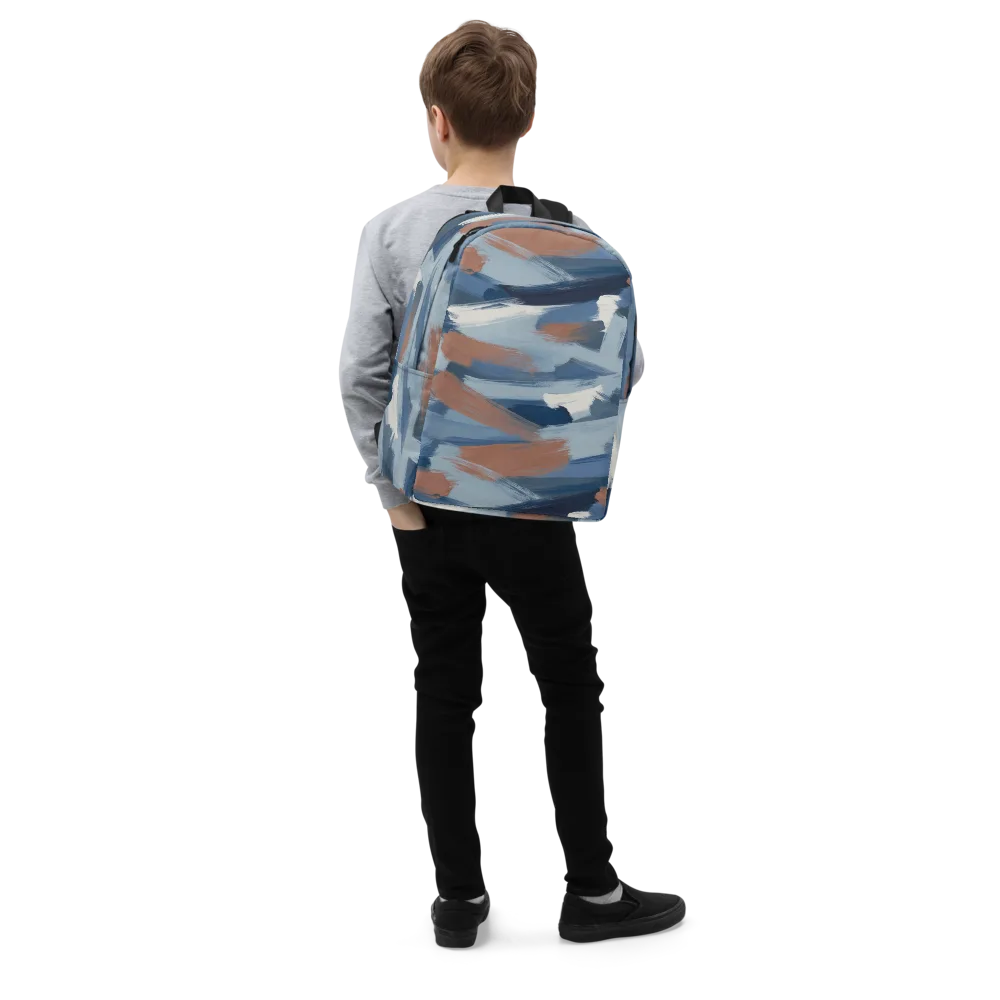 Indigo Brush Current on Minimalist Backpack — Right Front
