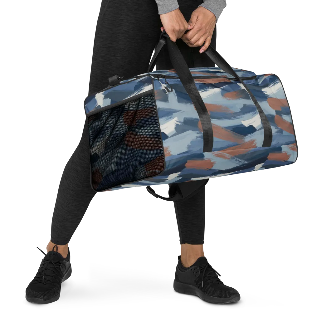 Indigo Brush Current on Duffle Bag — Right Front