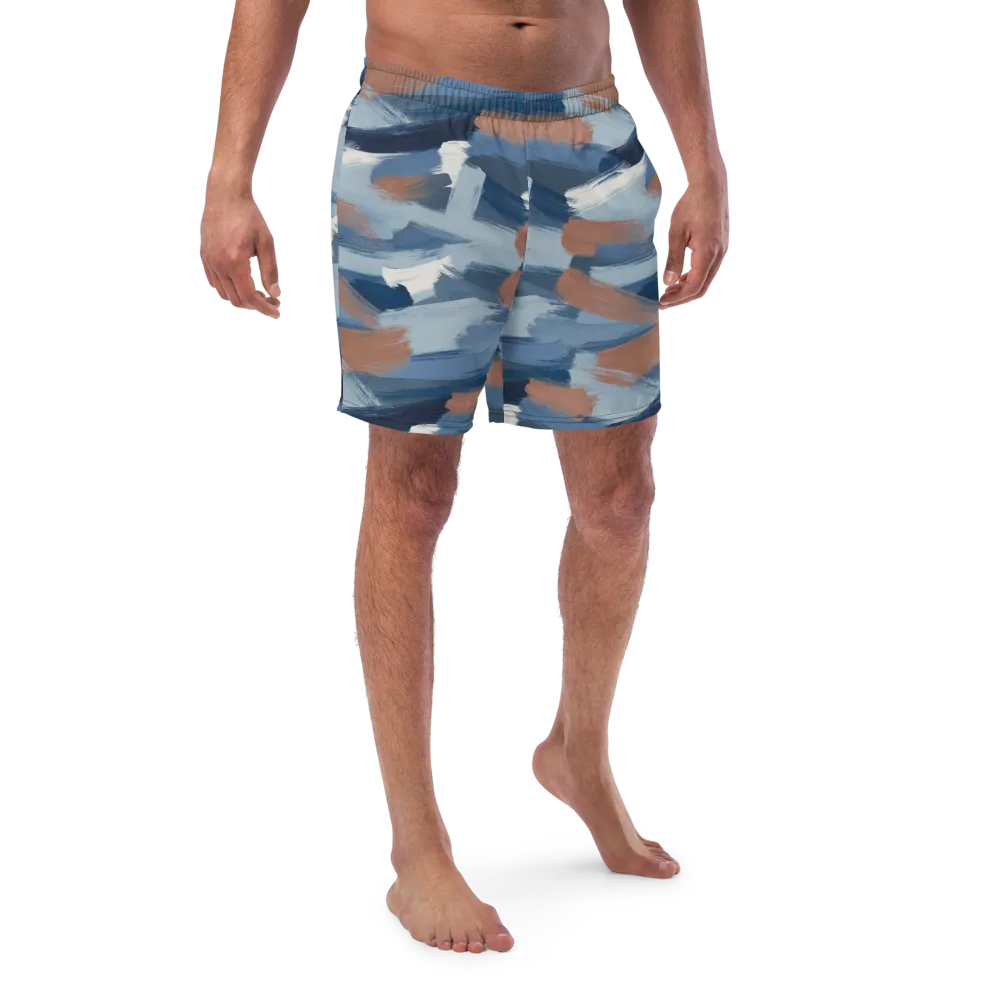 Indigo Brush Current on Swim Trunks — Front