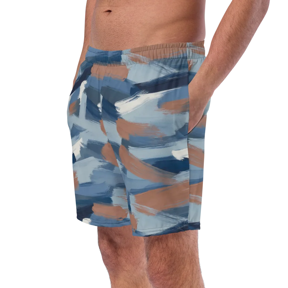 Indigo Brush Current on Swim Trunks — Left Front
