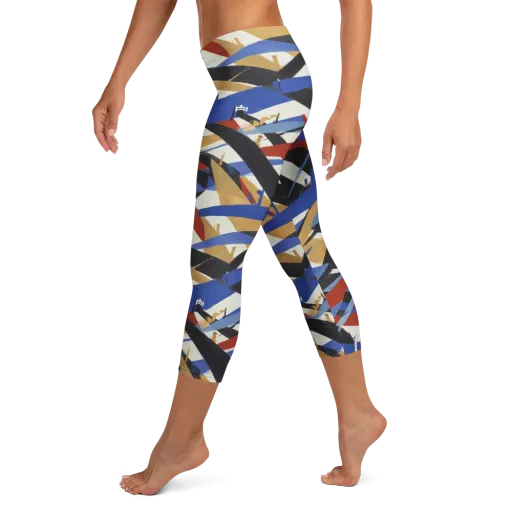 Cobalt Crosswind on a Capri Leggings