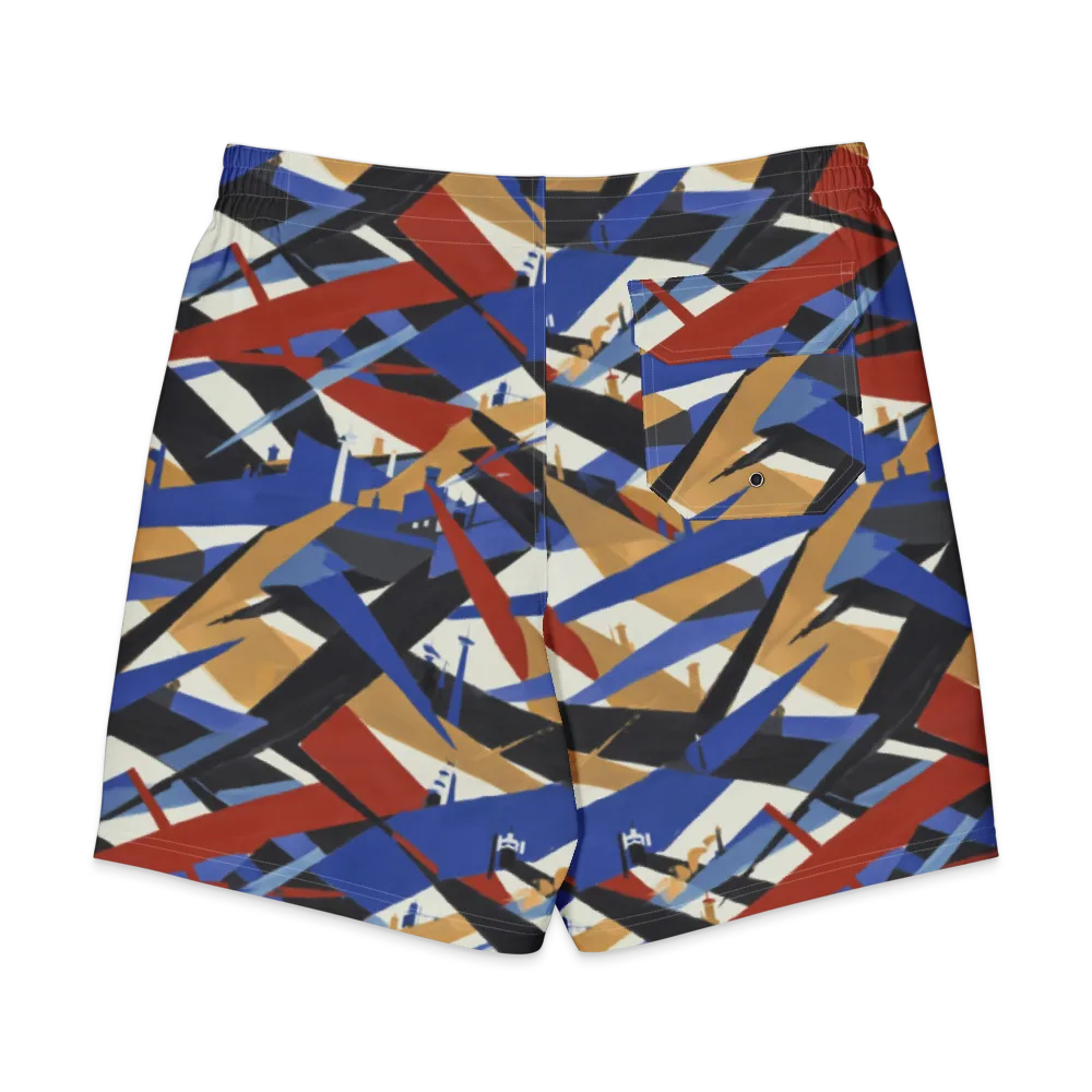 Cobalt Crosswind on Men's Board Shorts — Back