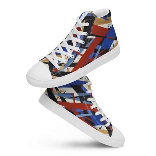 Cobalt Crosswind on a Men's High Top Canvas Shoes