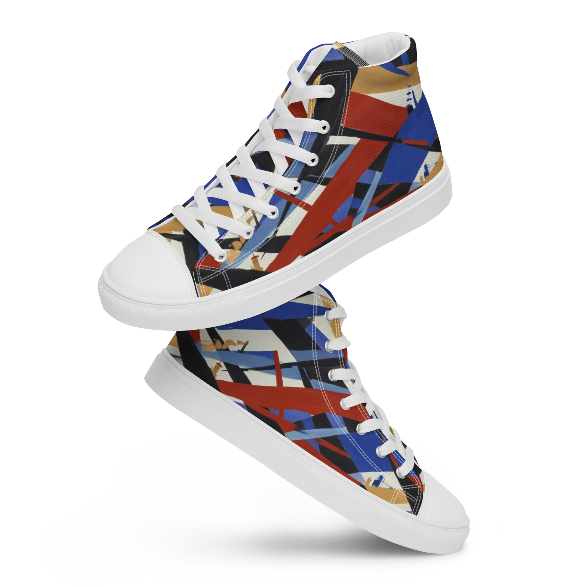 Cobalt Crosswind on Women's High Top Canvas Shoes — Front