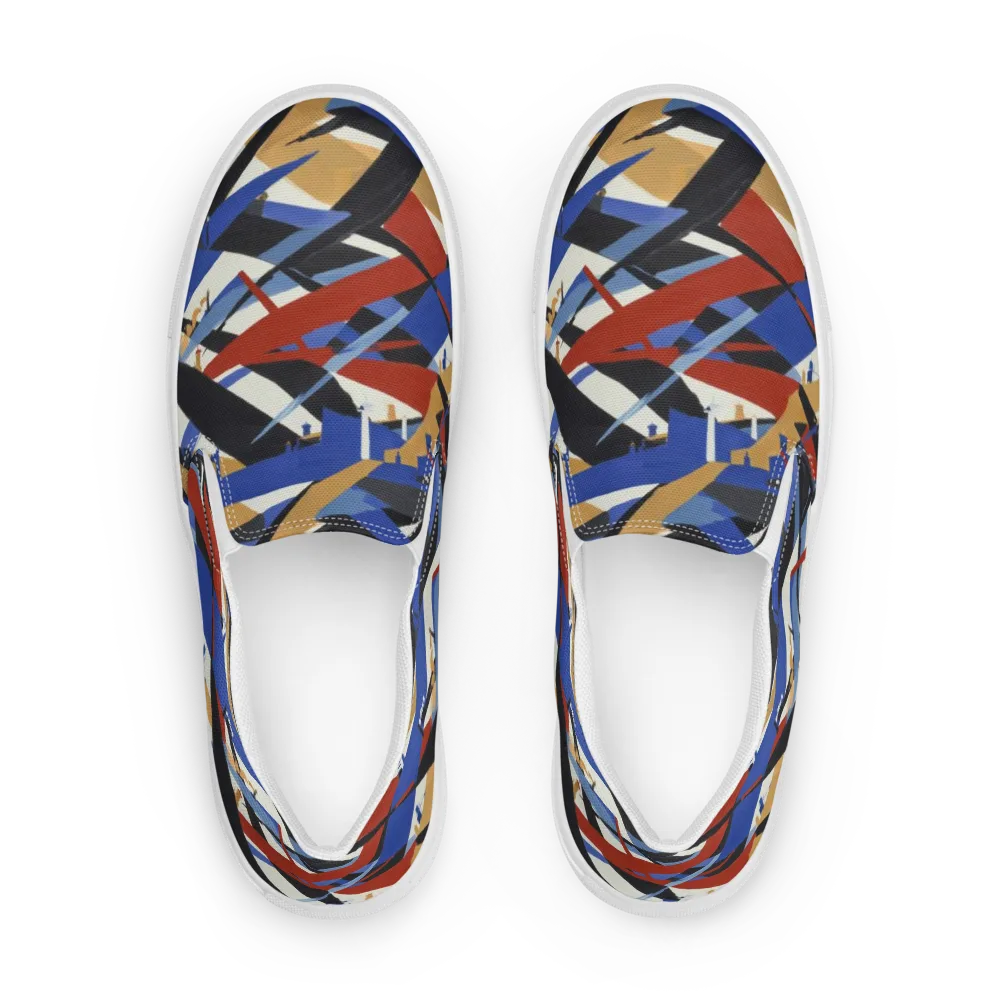 Cobalt Crosswind on Men's Slip-On Canvas Shoes — Front