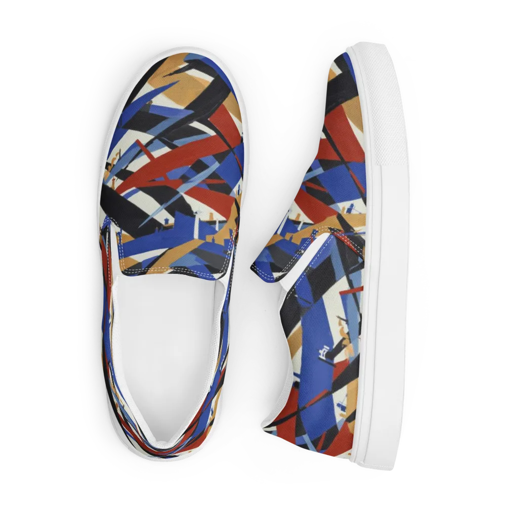 Cobalt Crosswind on Men's Slip-On Canvas Shoes — Front