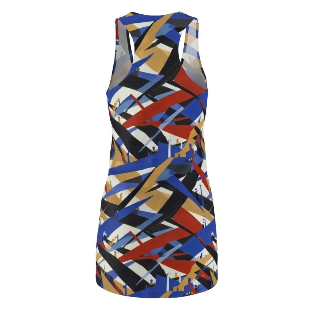 Cobalt Crosswind on Racerback Dress — Back