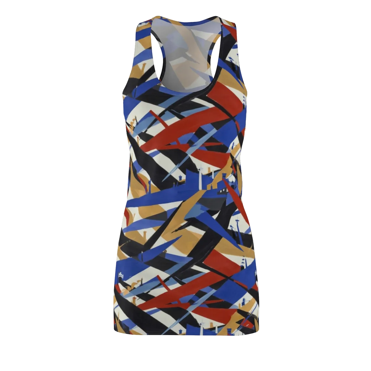 Cobalt Crosswind on Racerback Dress — Front