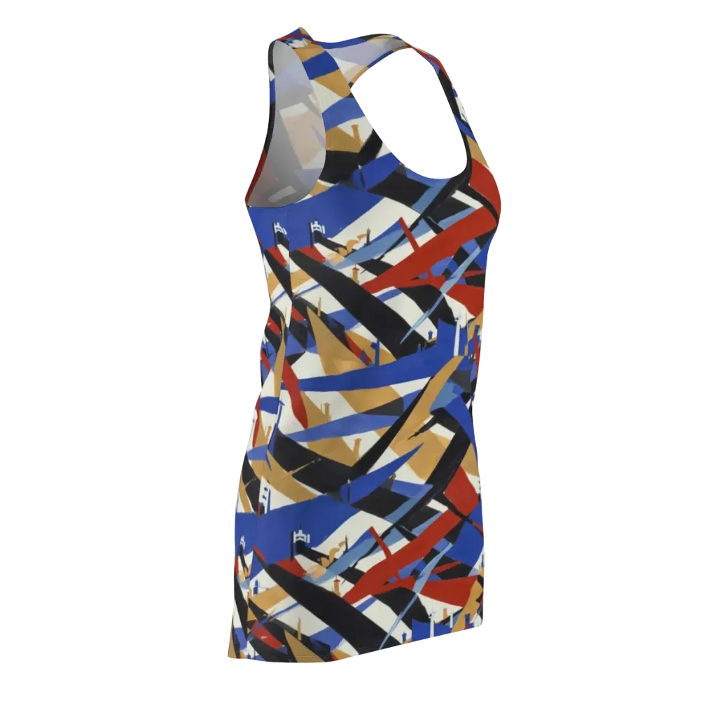 Cobalt Crosswind on Racerback Dress — Front Side