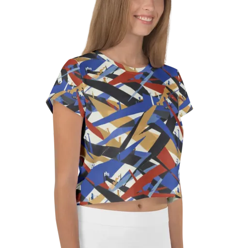 Cobalt Crosswind on a Crop Tee