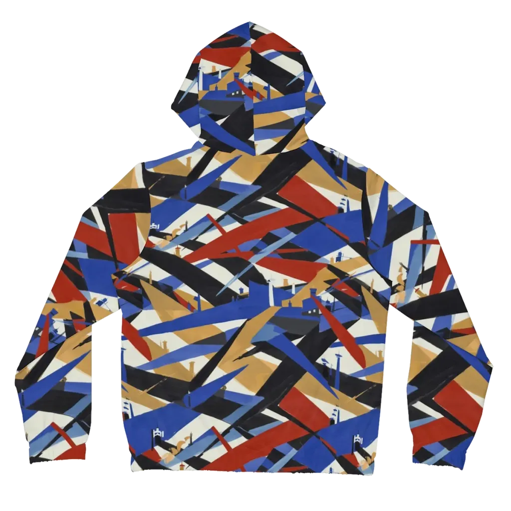 Cobalt Crosswind on Women's Full-Zip Hoodie — Back