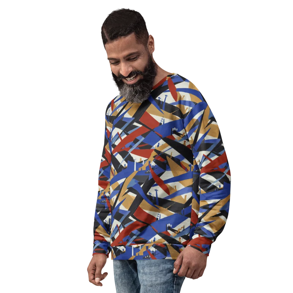 Cobalt Crosswind on Sweatshirt — Left Front