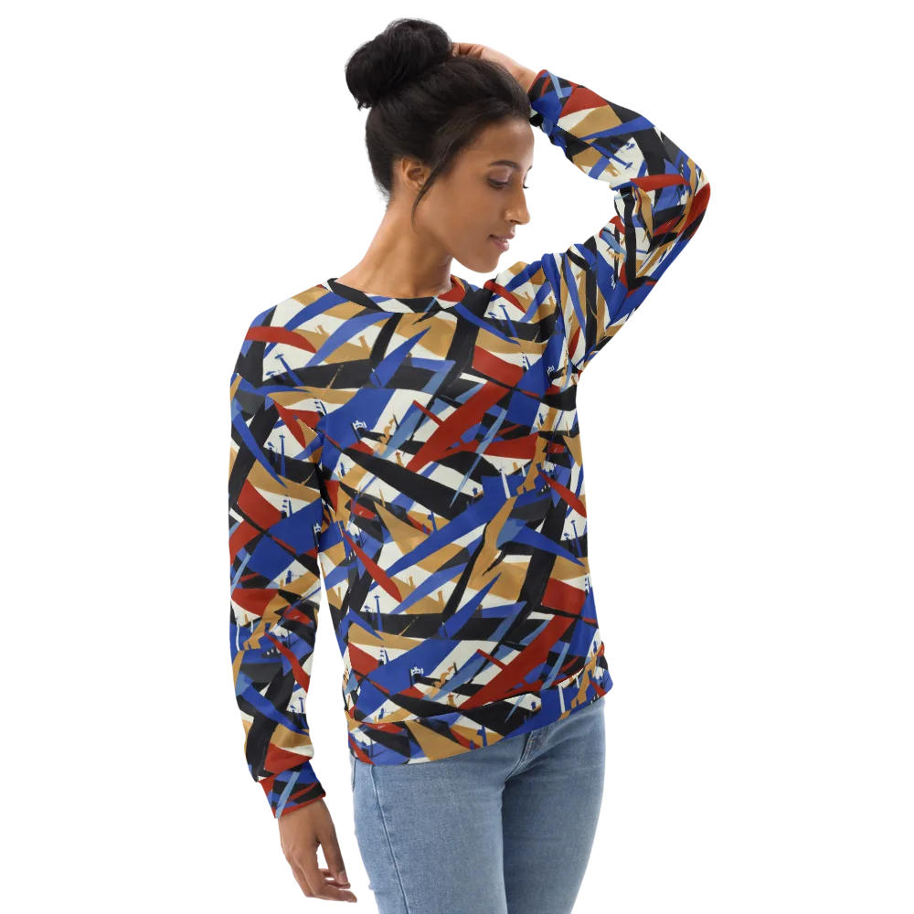 Cobalt Crosswind on Sweatshirt — Right Front