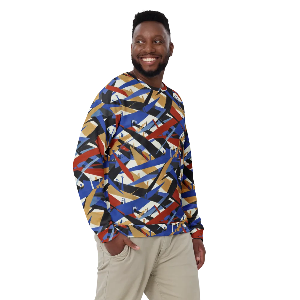 Cobalt Crosswind on Sweatshirt — Front