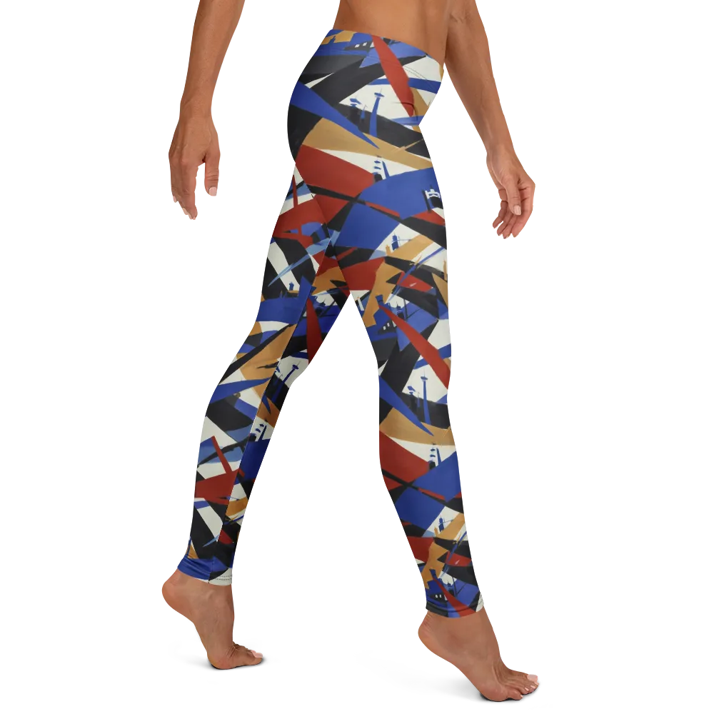 Cobalt Crosswind on Leggings — Right