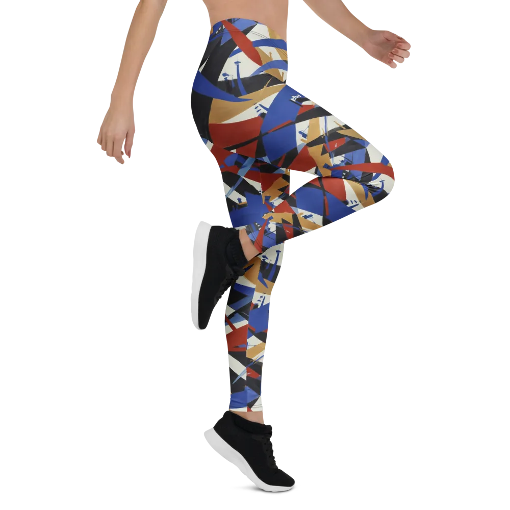 Cobalt Crosswind on Leggings — Right
