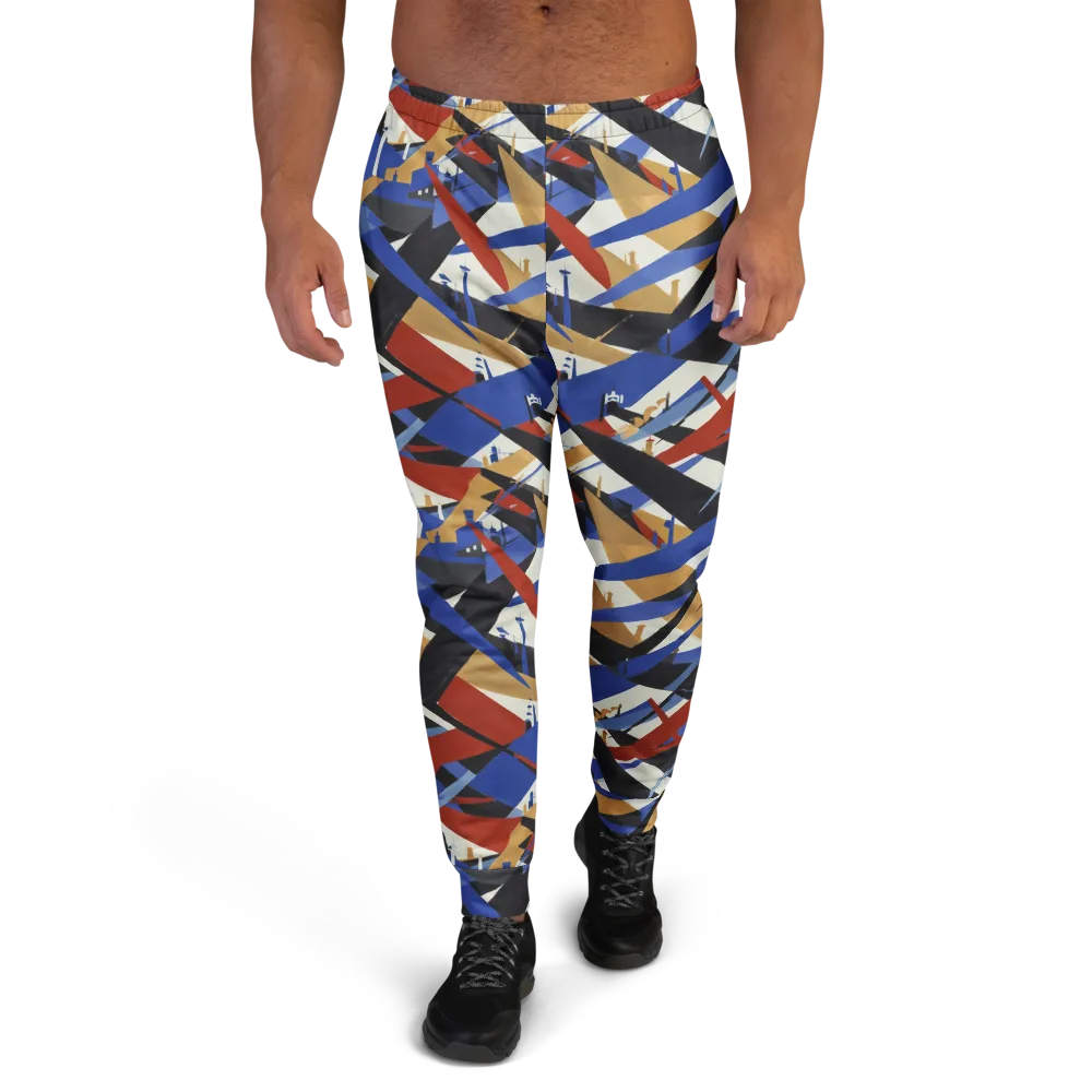 Cobalt Crosswind on Men's Joggers — Front