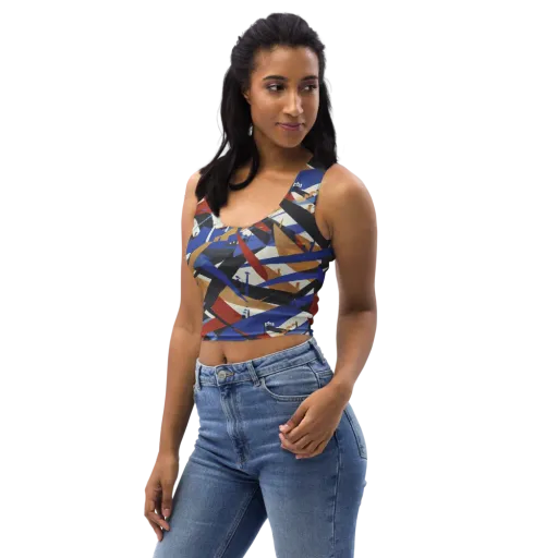 Cobalt Crosswind on a Crop Top