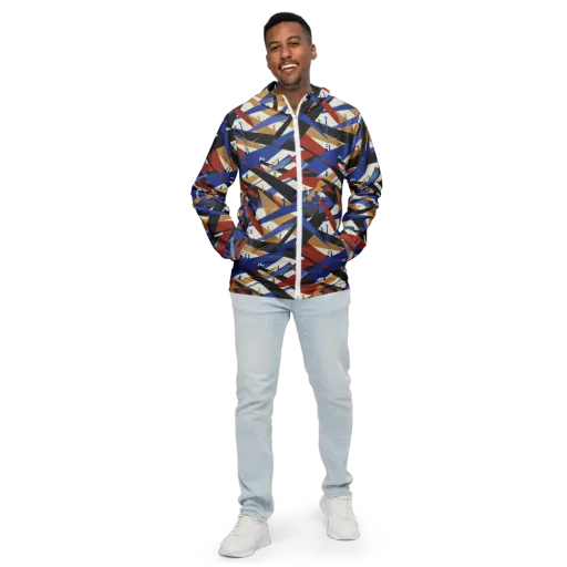 Cobalt Crosswind on a Men's Windbreaker