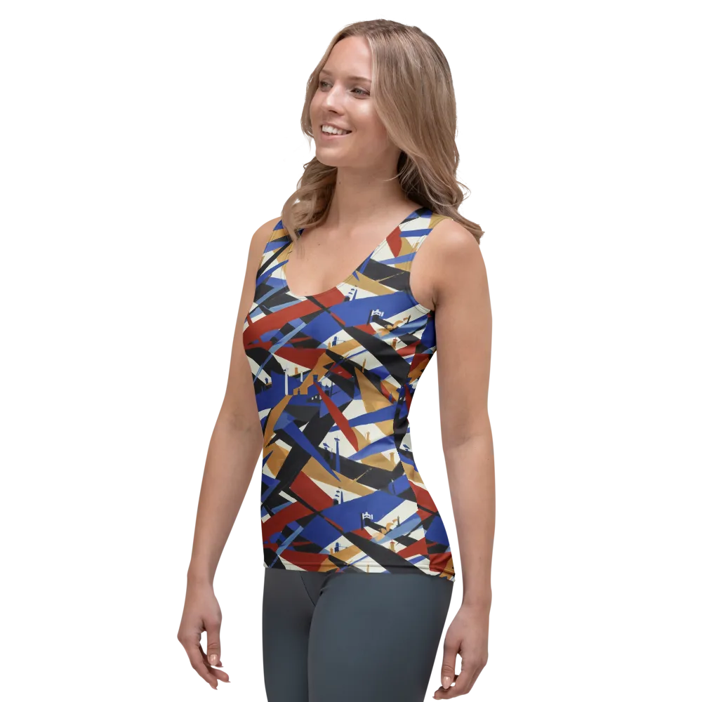 Cobalt Crosswind on Women's Tank Top — Left Front