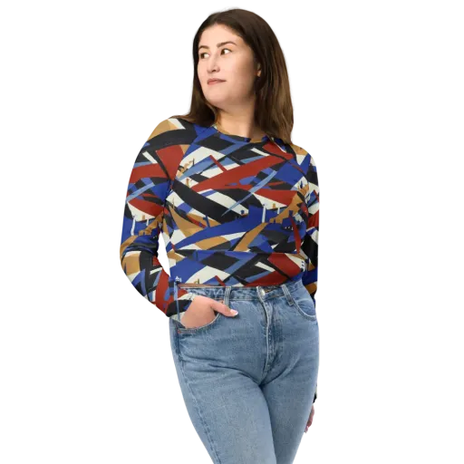 Cobalt Crosswind on a Long Sleeve Crop Top