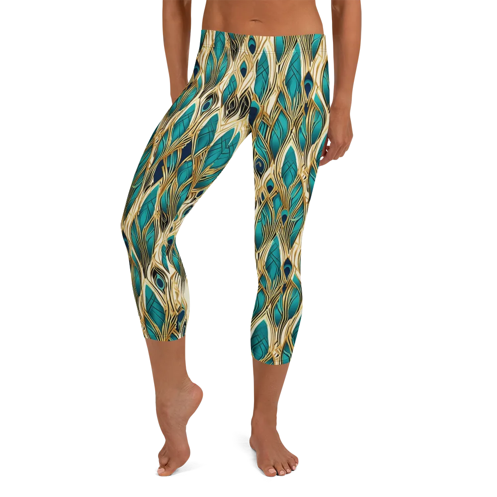 Aurum Featherfall on Capri Leggings — Front