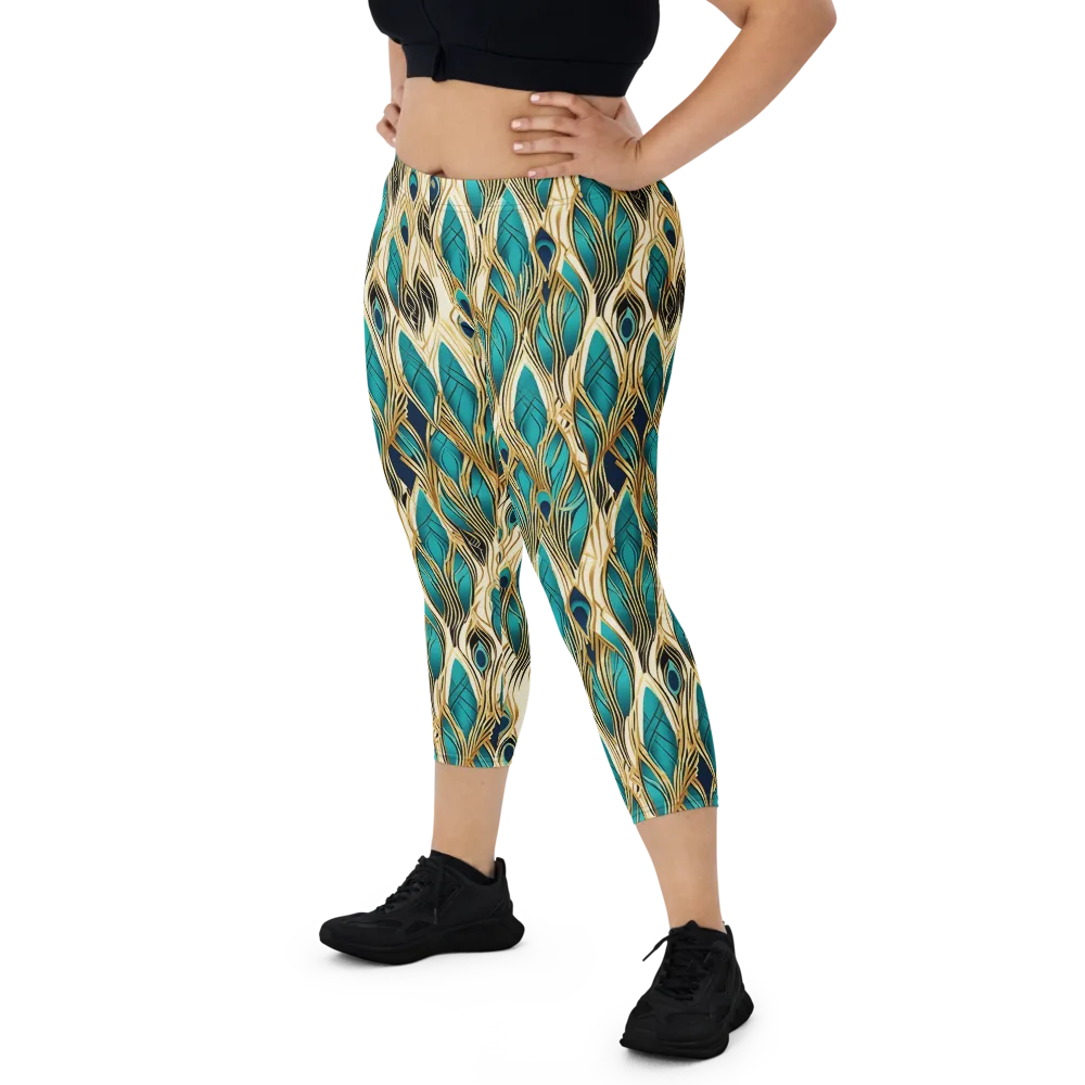 Aurum Featherfall on Capri Leggings — Front