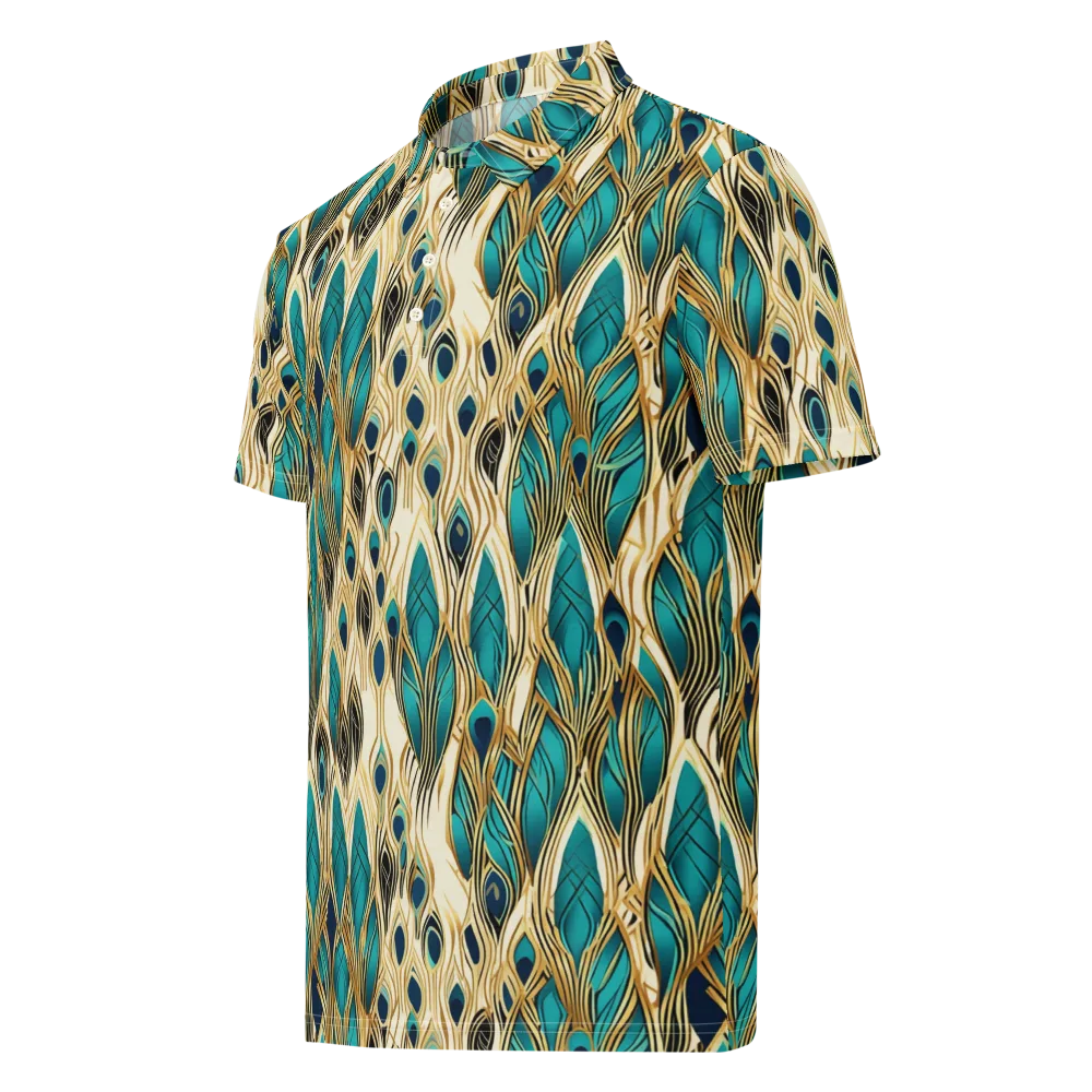 Aurum Featherfall on Men's Slim Fit Polo Shirt — Left Front