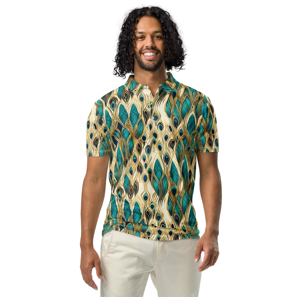 Aurum Featherfall on Men's Slim Fit Polo Shirt — Front
