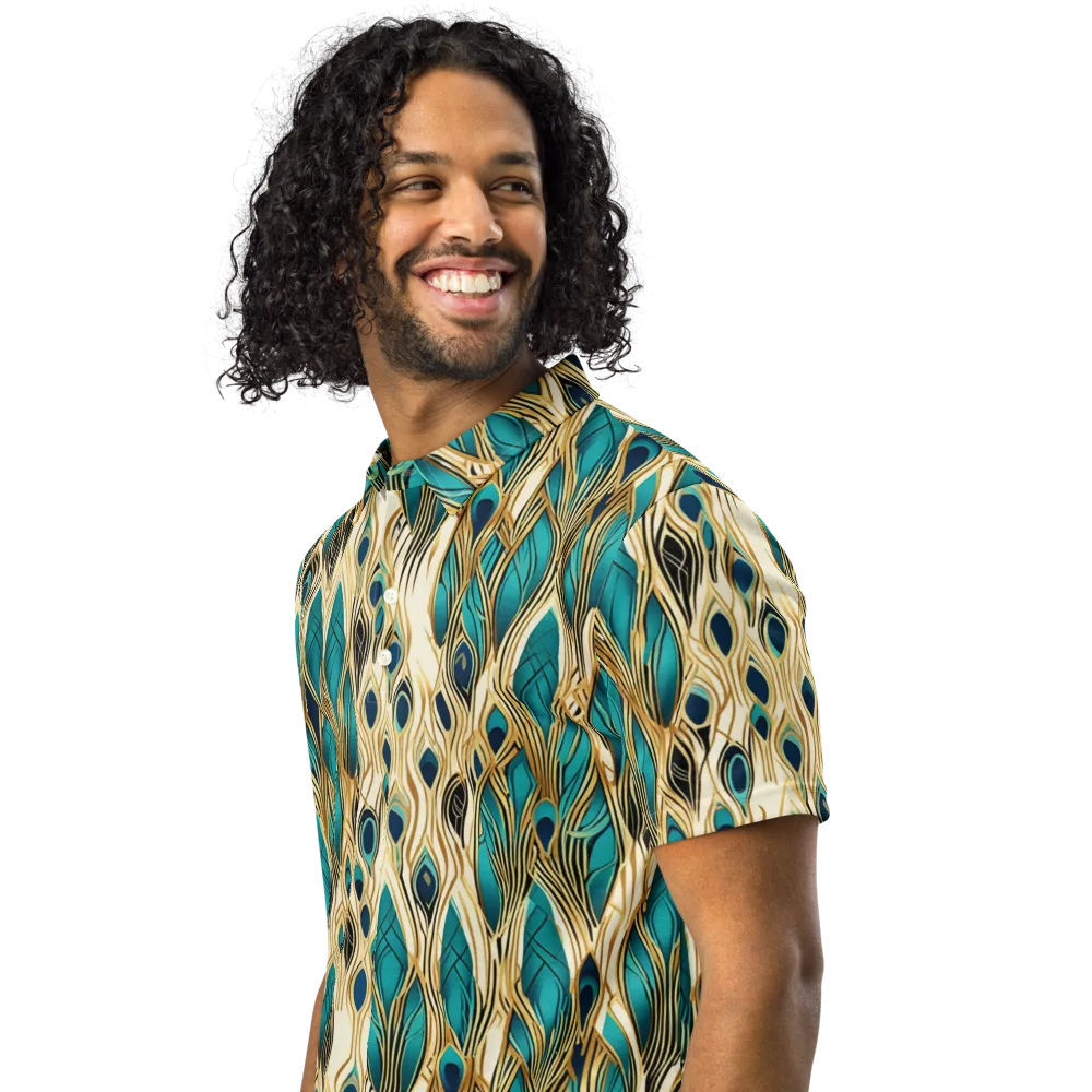 Aurum Featherfall on Men's Slim Fit Polo Shirt — Left Front