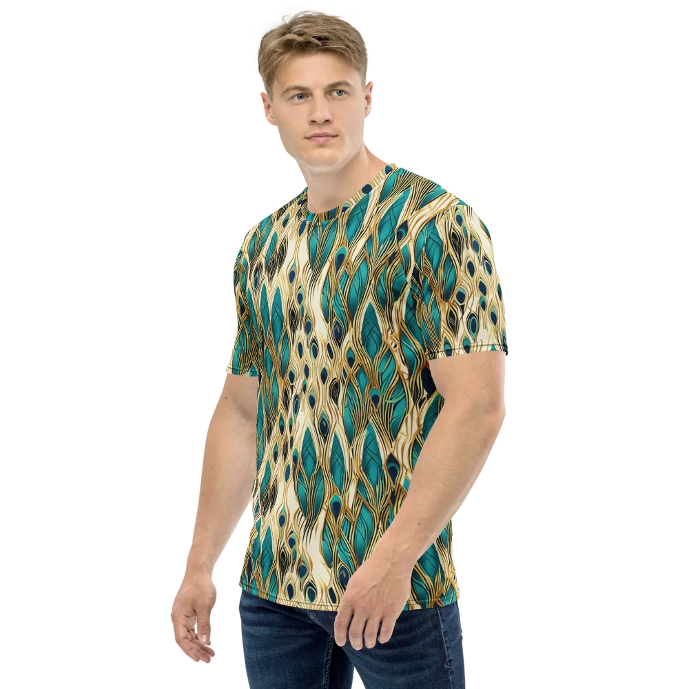 Aurum Featherfall on Men's Crew Neck T-Shirt — Left