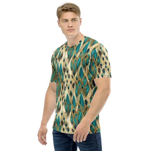 Aurum Featherfall on a Men's Crew Neck T-Shirt