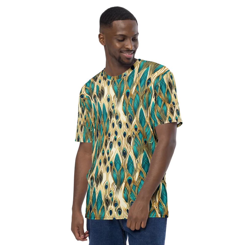 Aurum Featherfall on Men's Crew Neck T-Shirt — Left