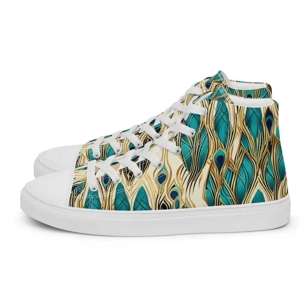 Aurum Featherfall on Men's High Top Canvas Shoes — Left