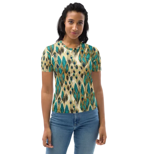 Aurum Featherfall on a Women's Crew Neck T-Shirt