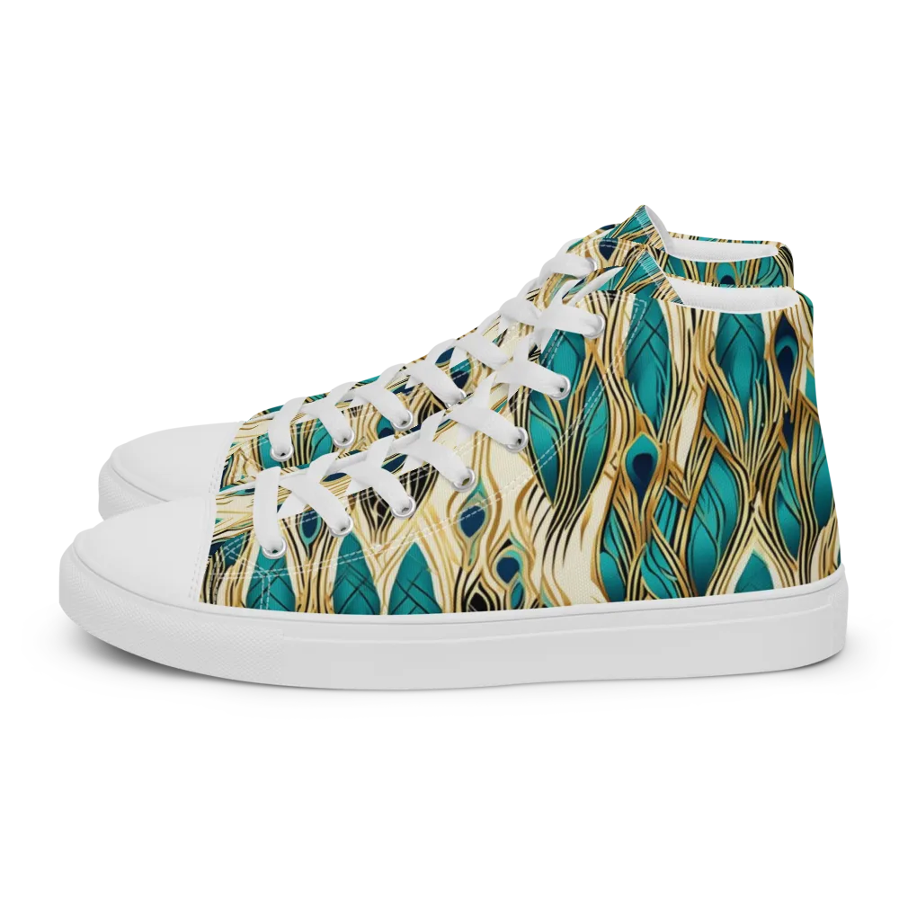 Aurum Featherfall on Women's High Top Canvas Shoes — Left