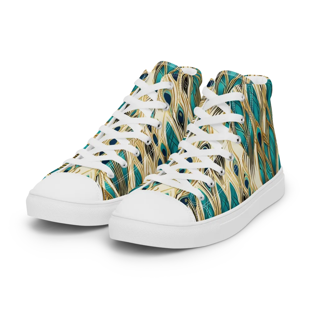 Aurum Featherfall on Women's High Top Canvas Shoes — Left Front