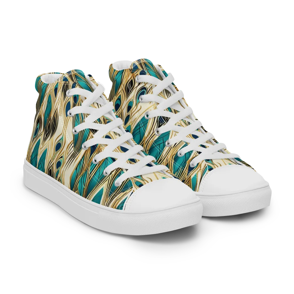 Aurum Featherfall on Women's High Top Canvas Shoes — Right Front