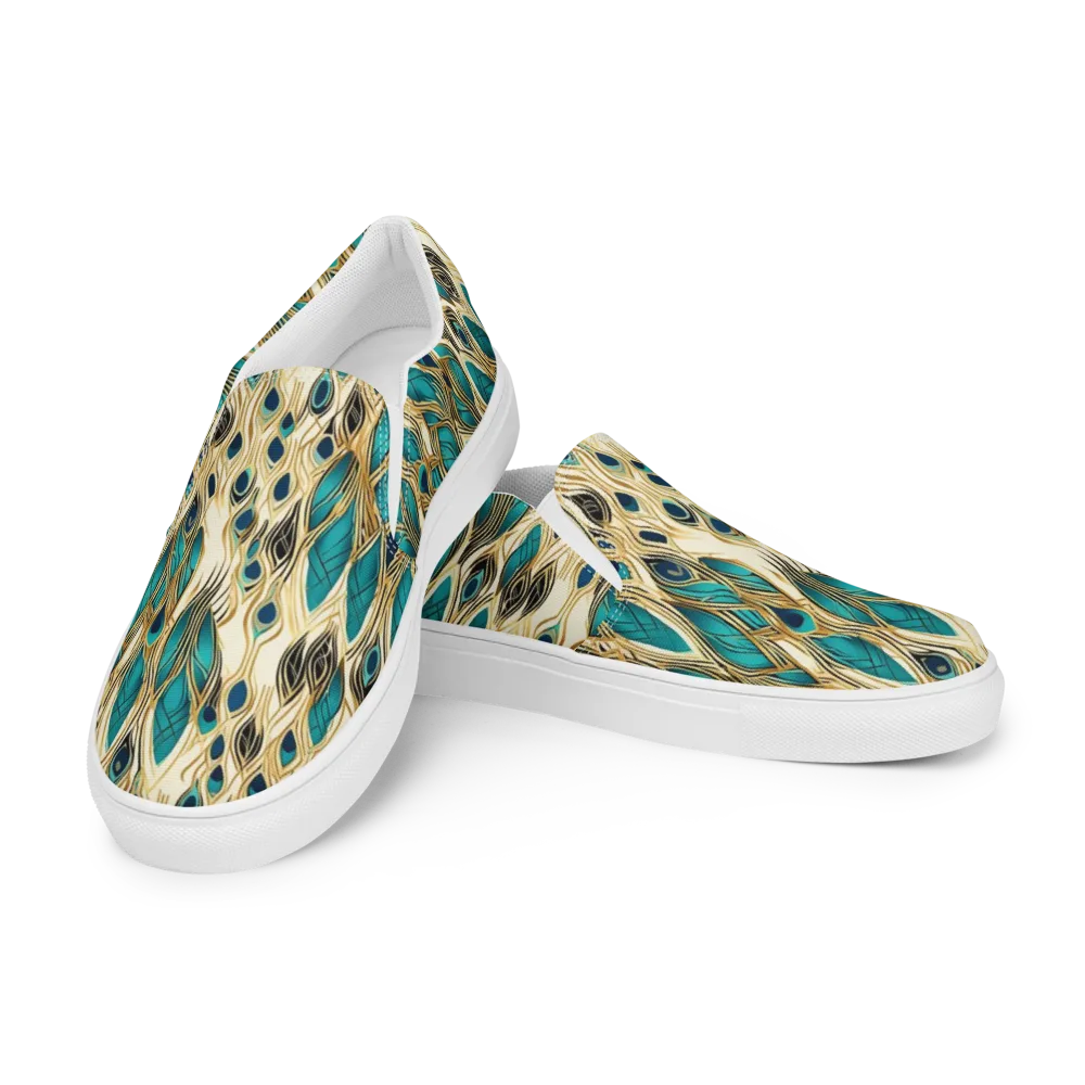 Aurum Featherfall on Men's Slip-On Canvas Shoes — Left Front