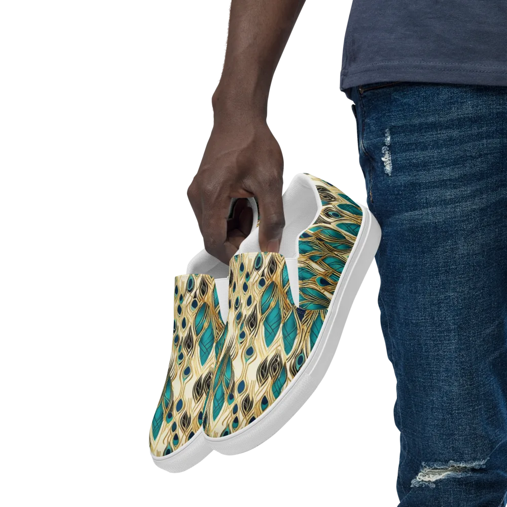 Aurum Featherfall on Men's Slip-On Canvas Shoes — Left Front