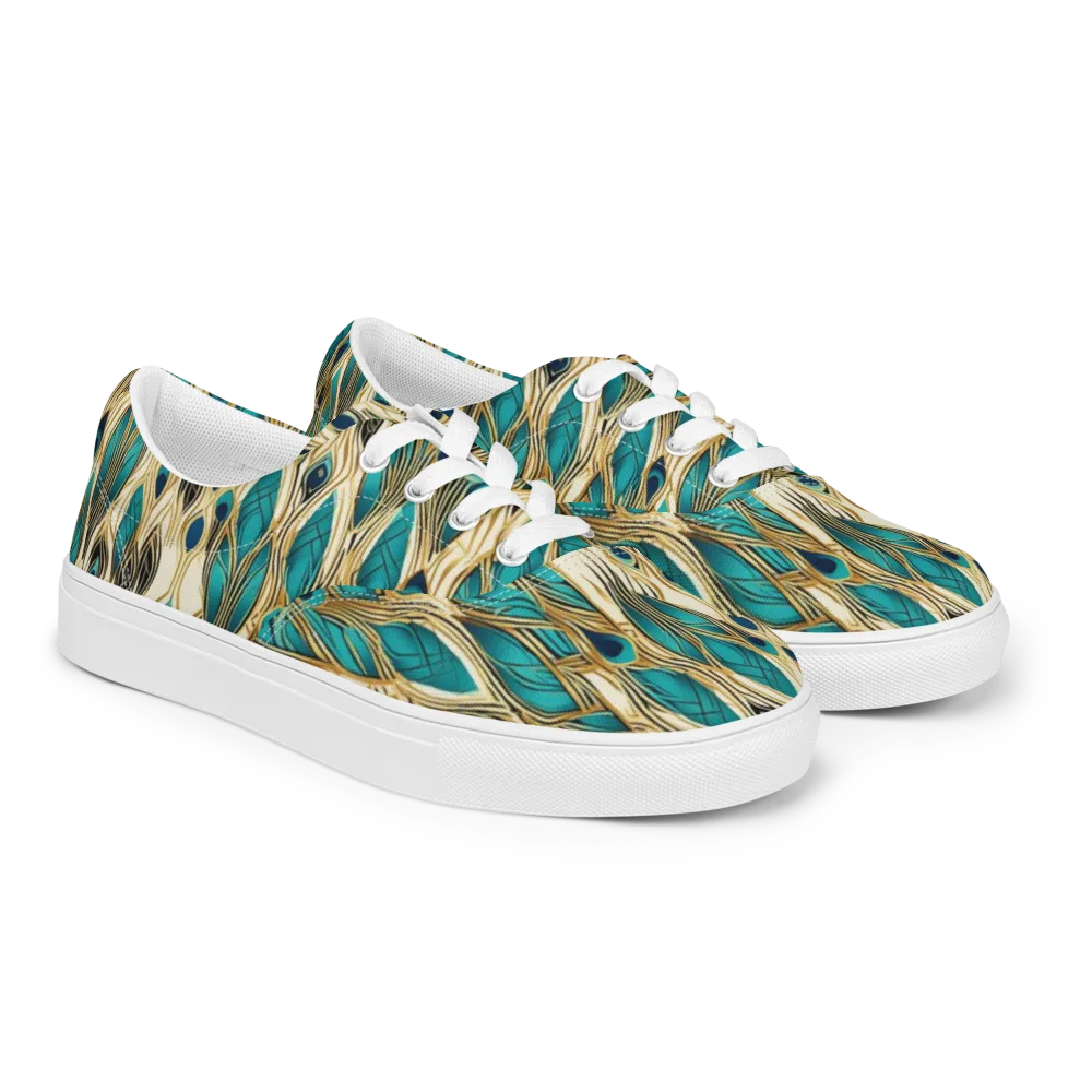 Aurum Featherfall on Men's Lace-Up Canvas Shoes — Right Front
