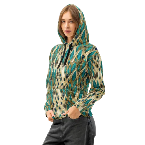 Aurum Featherfall on a Cotton Hoodie
