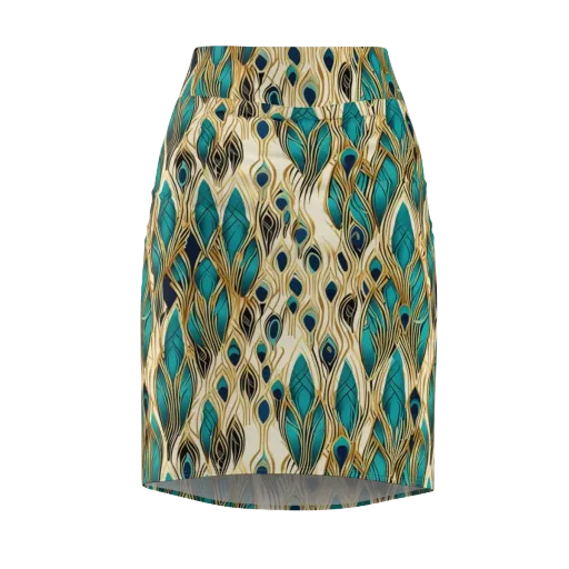Aurum Featherfall on a Pencil Skirt