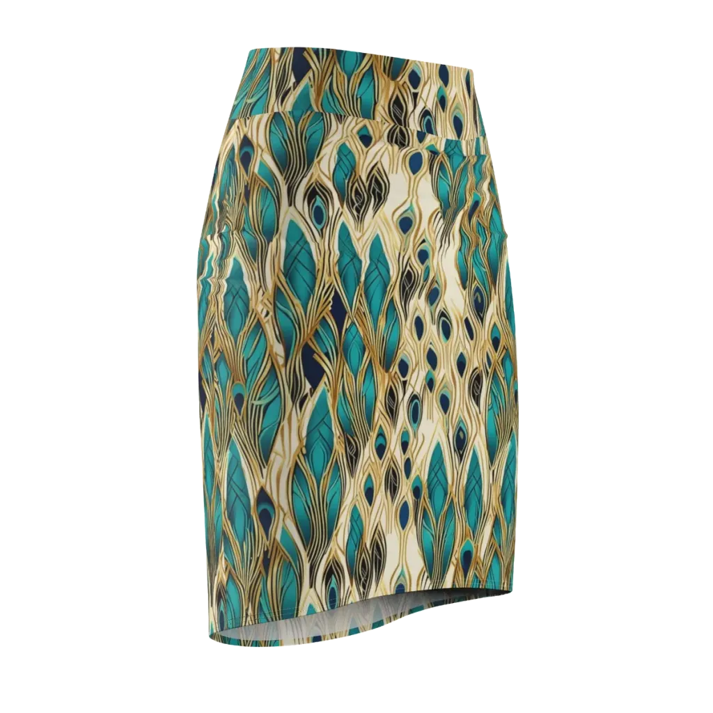 Aurum Featherfall on Pencil Skirt — Front Side