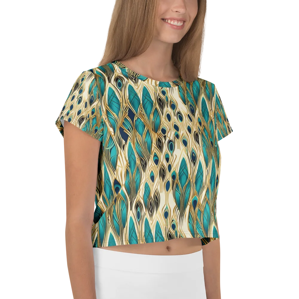 Aurum Featherfall on Crop Tee — Right
