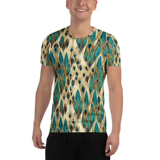 Aurum Featherfall on a Men's Athletic T-Shirt
